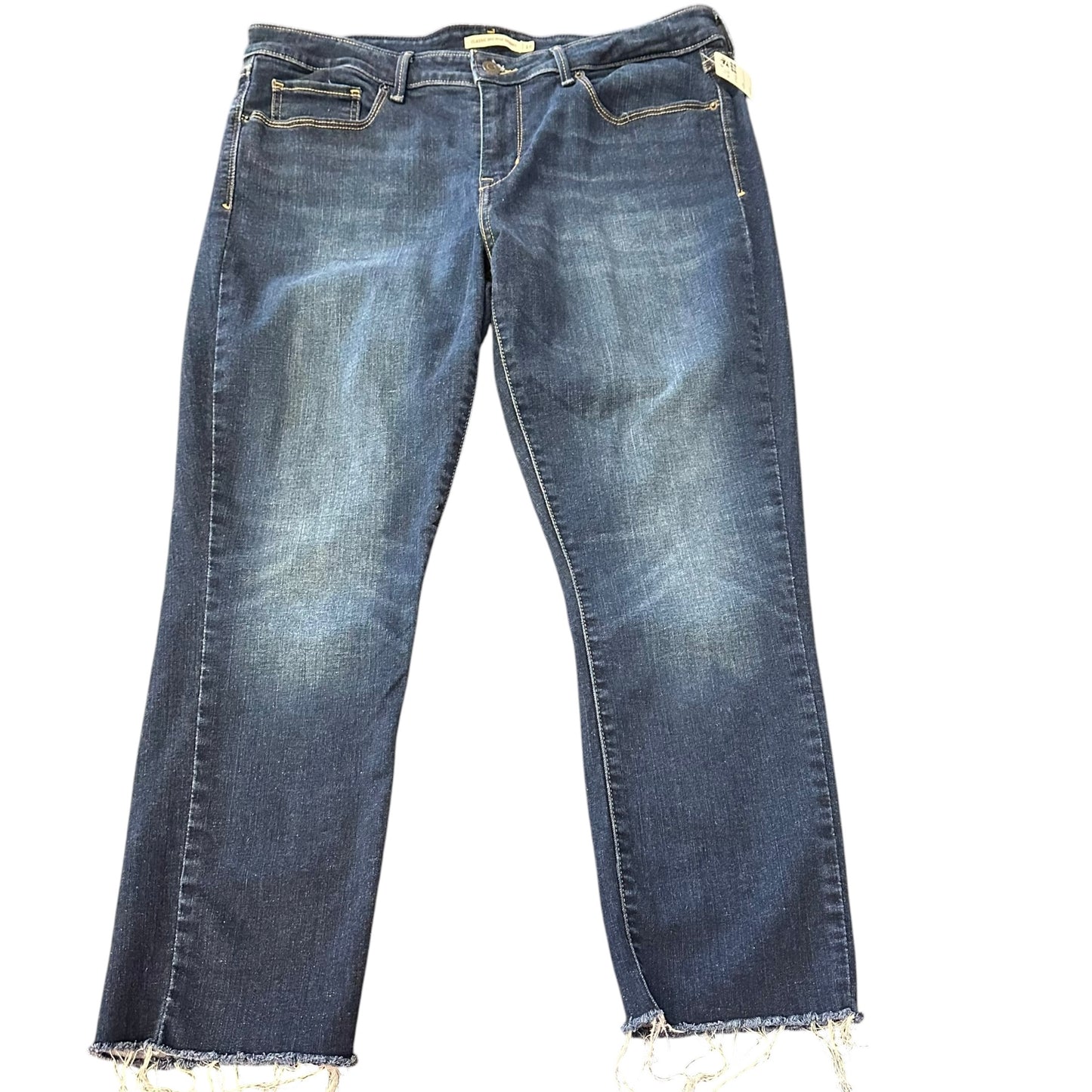 LEVIS DENIM BLUE JEANS CLASSIC MID RISE SKINNY 272 SZ 16