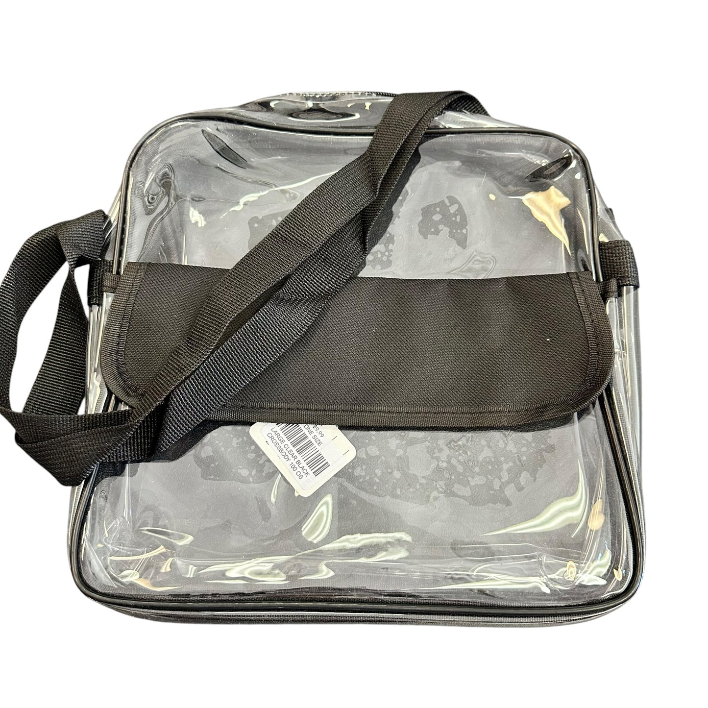 CLEAR PURSE BLACK CROSSBODY OS 100