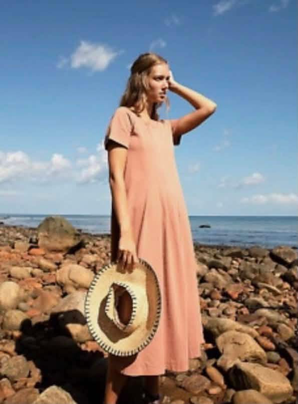 FREE PEOPLE ON REPEAT MIDI T-SHIRT DRESS 100 LARGE