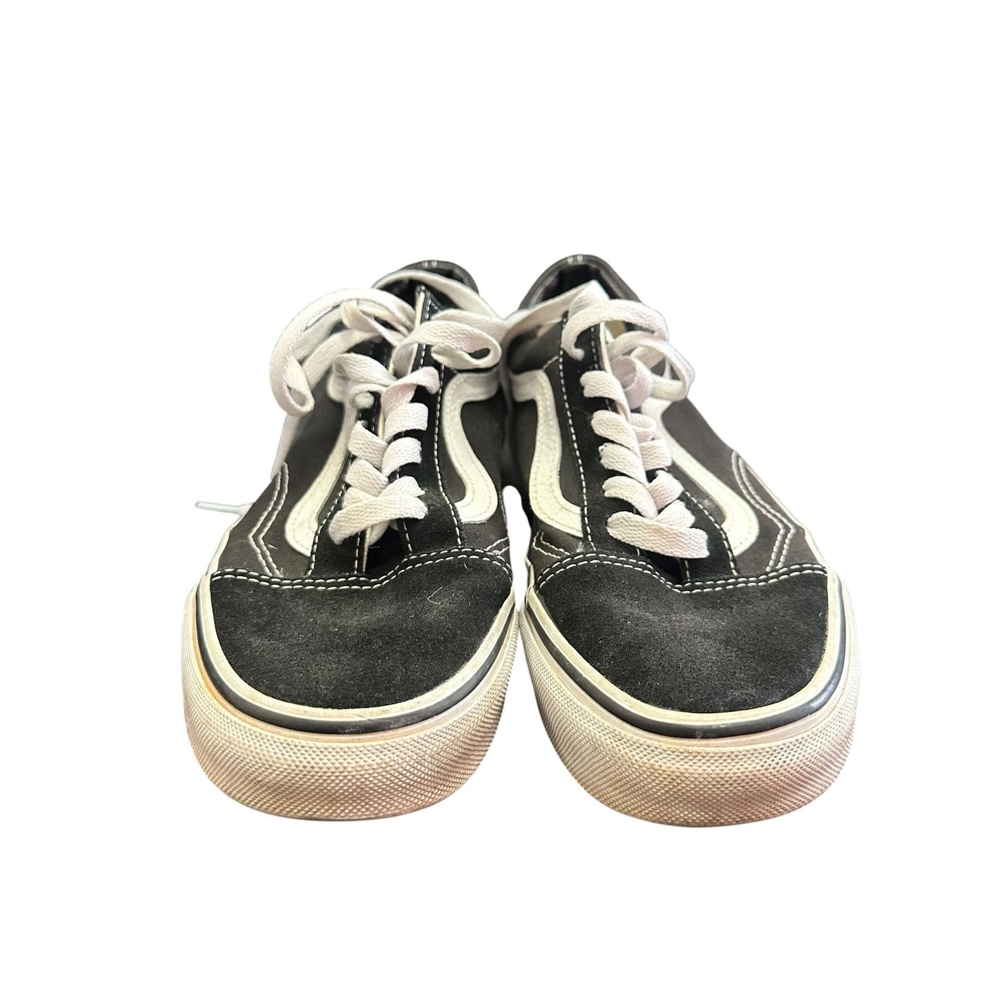 VANS BLACK SNEAKERS SUEDE CANVAS 100 SZ 7