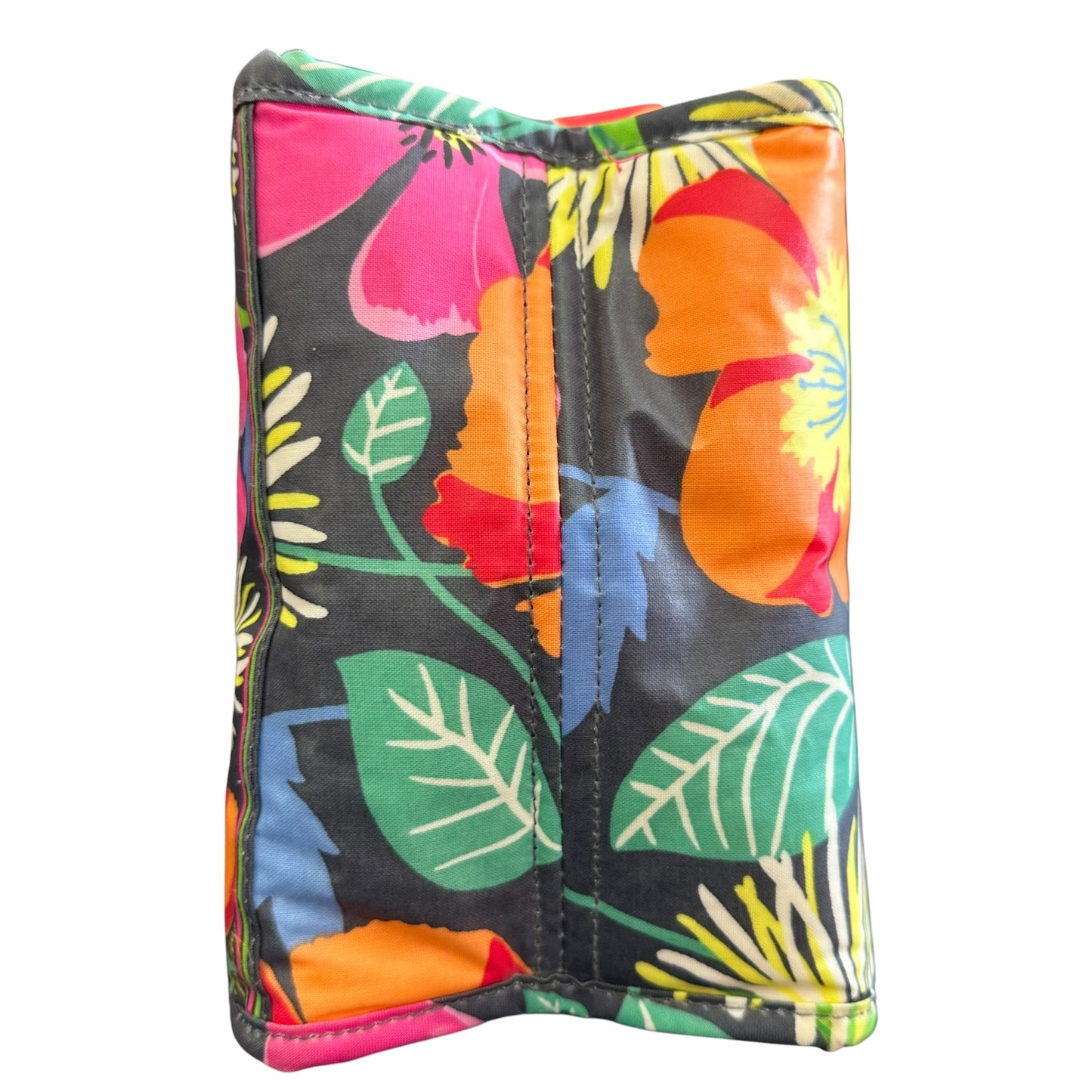 VERA BRADLEY FLORAL GRAY LUNCH BOX 258 OS