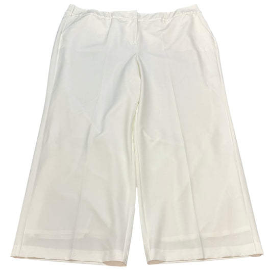 LANE BRYANT IVORY WIDE LEG TROUSERS 123 Sz 22