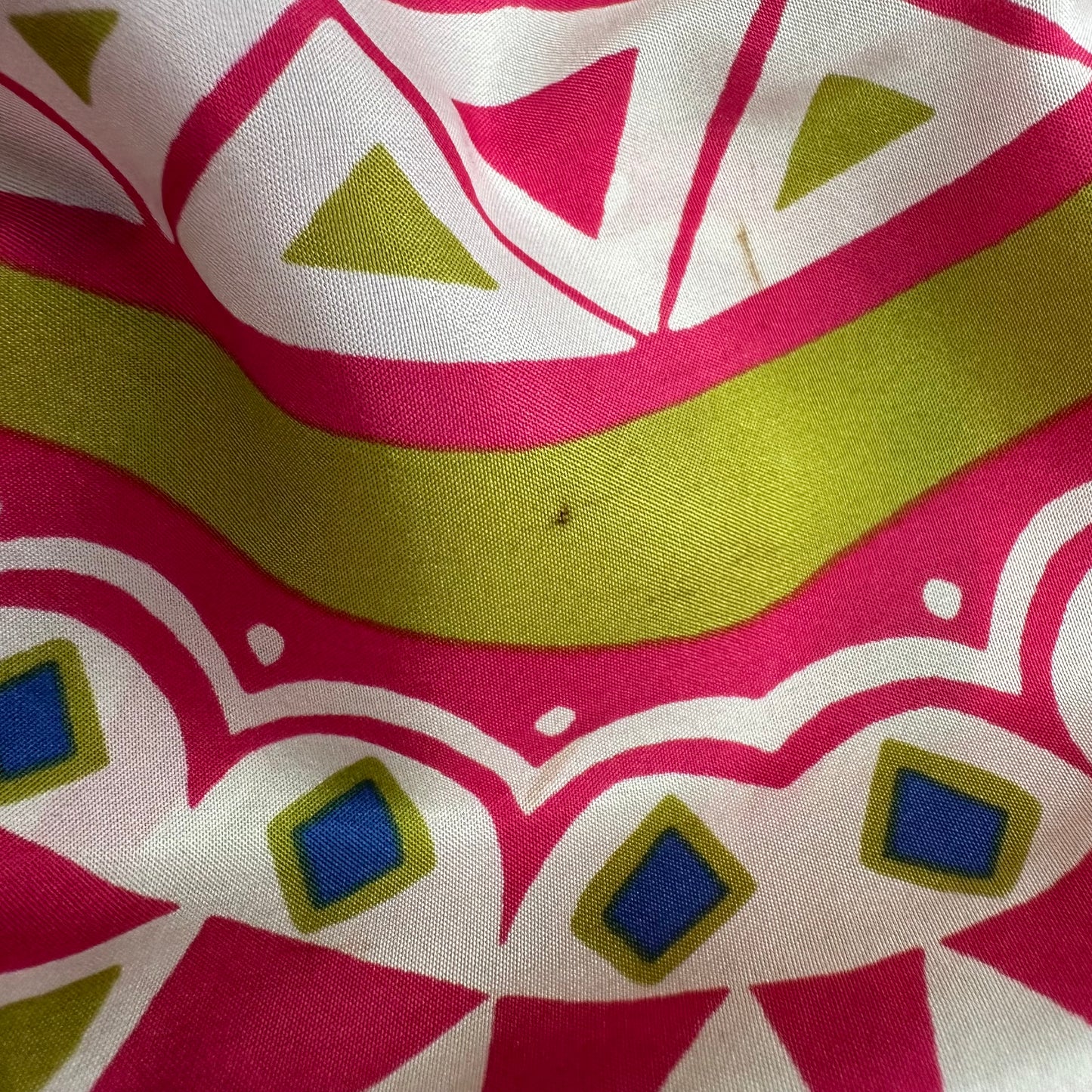 BANANA REPUBLIC PINK COLORFUL 100% SILK BLOUSE 258 XS **