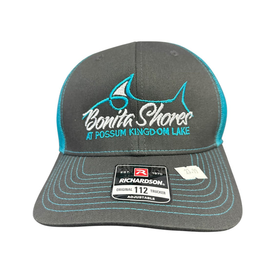 BONITA SHORE GRAY TEAL CAP NWT 143 OS