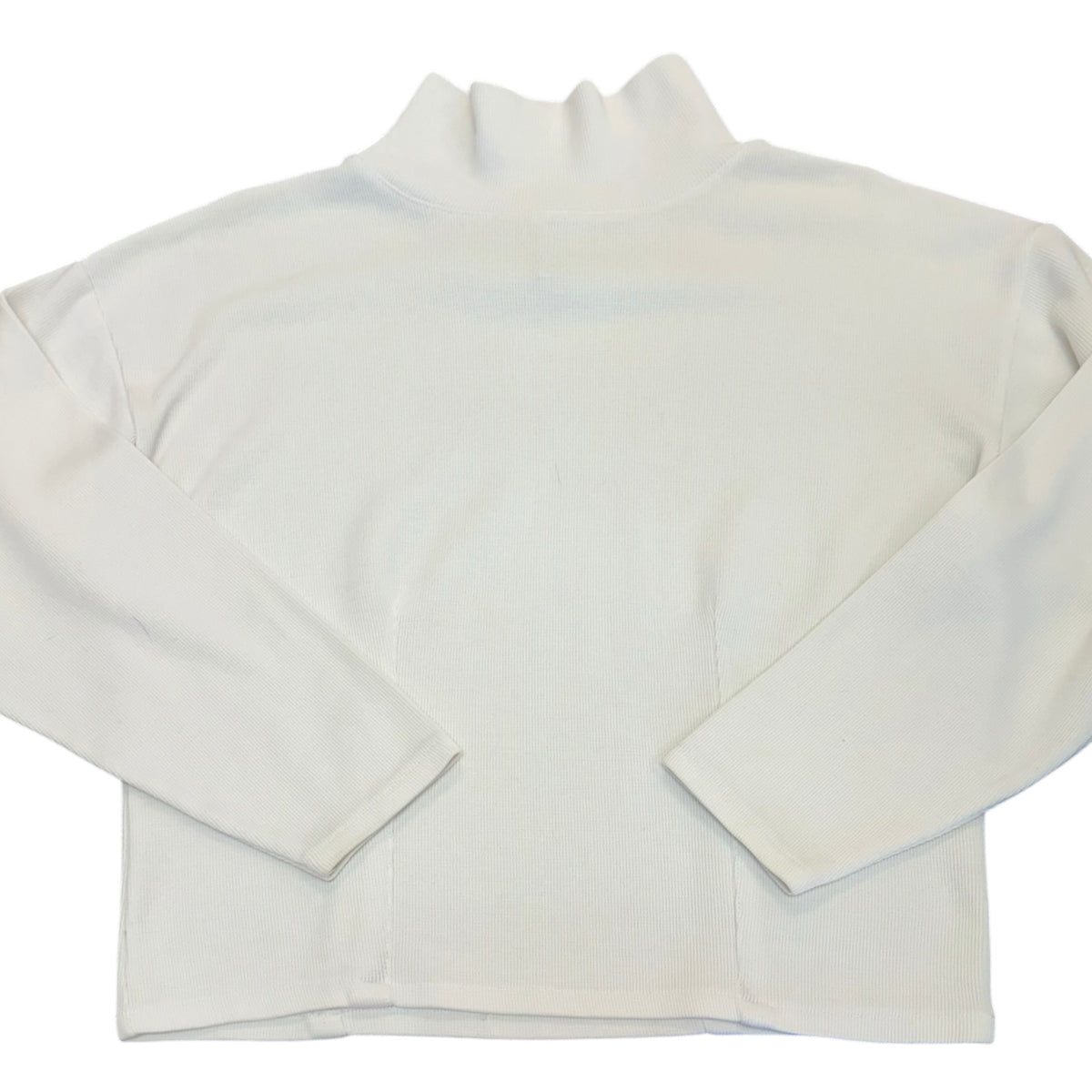 EXPRESS TRICOT 90S VINTAGE WHITE MOCKNECK TOP 289 MEDIUM