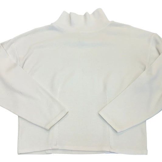 EXPRESS TRICOT 90S VINTAGE WHITE MOCKNECK TOP 289 MEDIUM