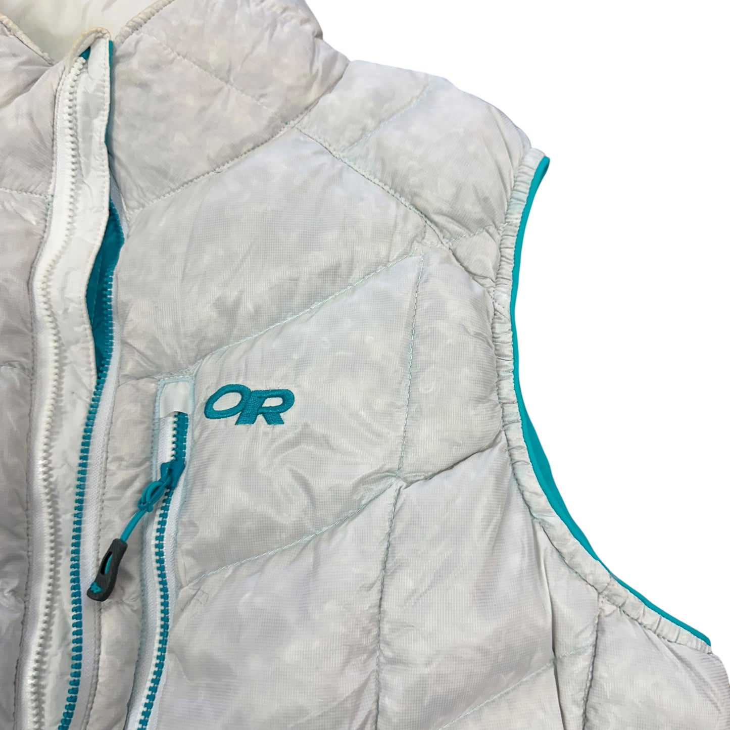 OUTDOOR RESEARCH SONATA DOWN PUFFER VEST WHITE 11 LARGE