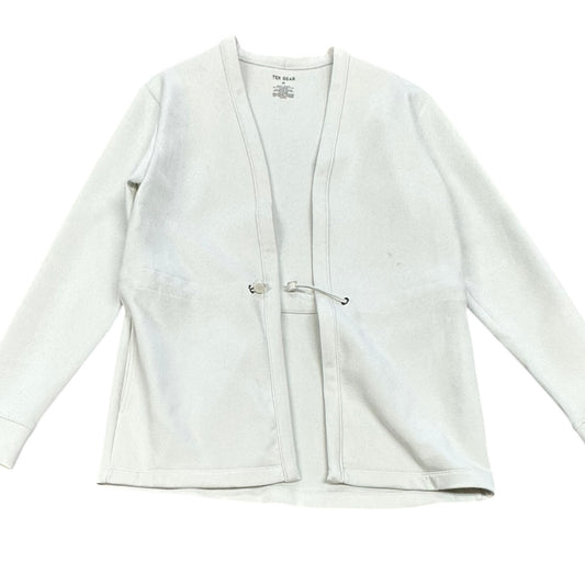 TEK GEAR BEIGE OPEN FRONT CARDIGAN 39 MEDIUM *SPOTS