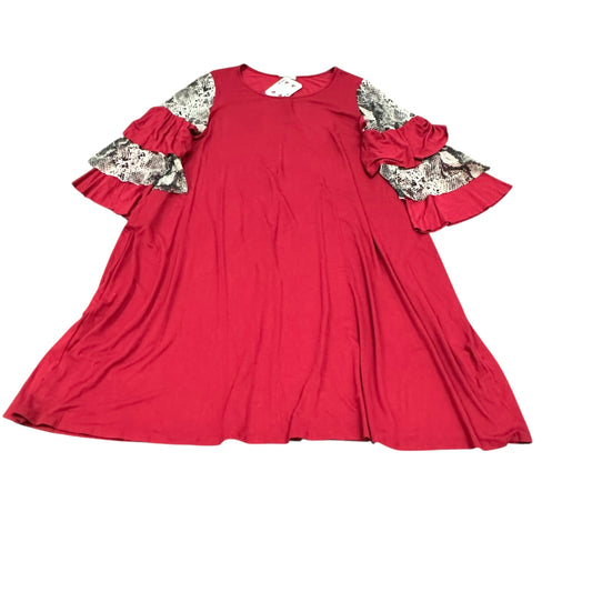 REALIZE MAROON SNAKESKIN DRESS 7 NWT 2X