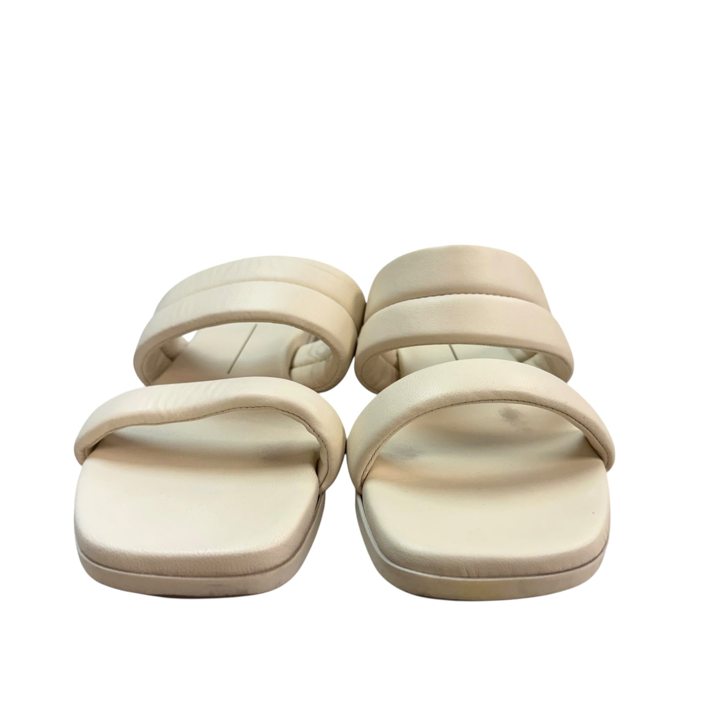 DOLCE VITA DOUBLE STRAP BEIGE FLAT SANDALS 123 SZ 10