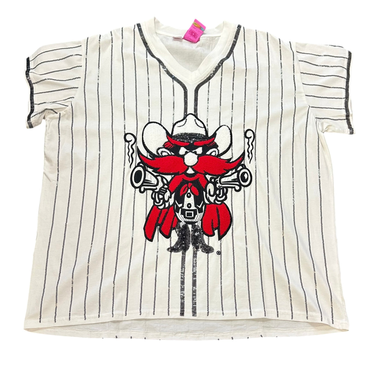 QUEEN OF SPARKLES TEXAS TECH RED RAIDER SHIRT NWOT 100 XXL