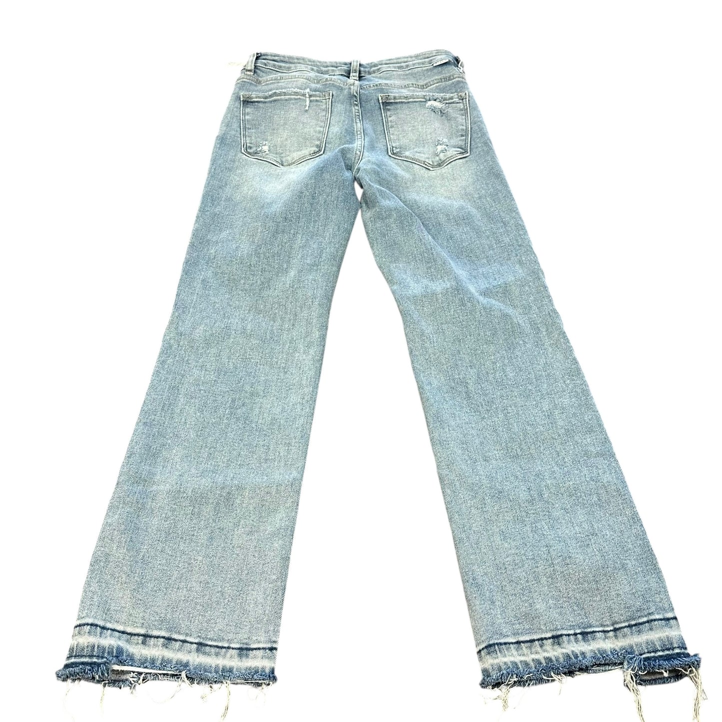 RISEN HIGH WAISTED WIDE LEG BLUE JEANS 39 SZ 7/28