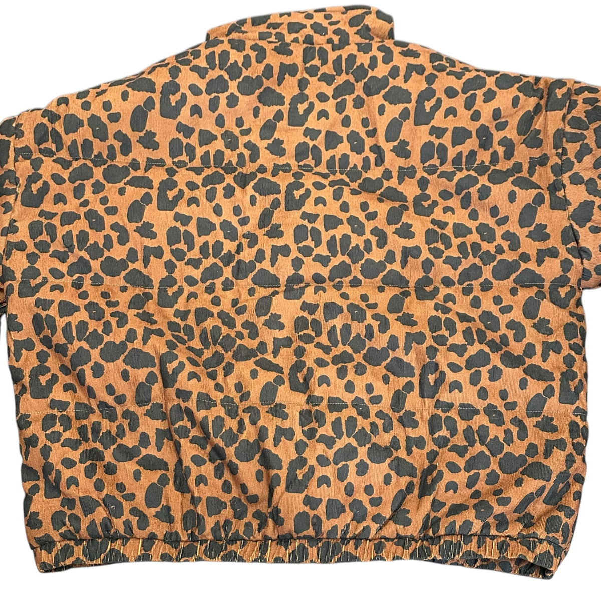 KARLIE LEOPARD ANIMAL PRINT PUFFER JACKET NWT 298 LARGE