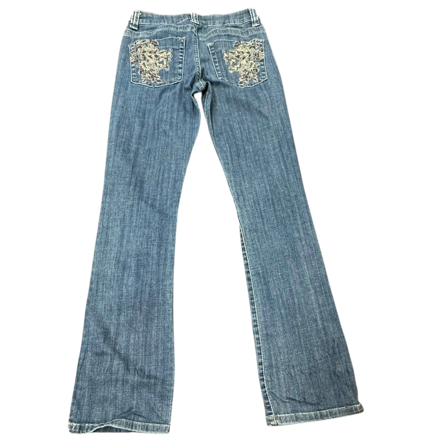 LEE SLENDER ON THE WAIST LOWER RISE BLUE DENIM JEANS 243 Sz 6