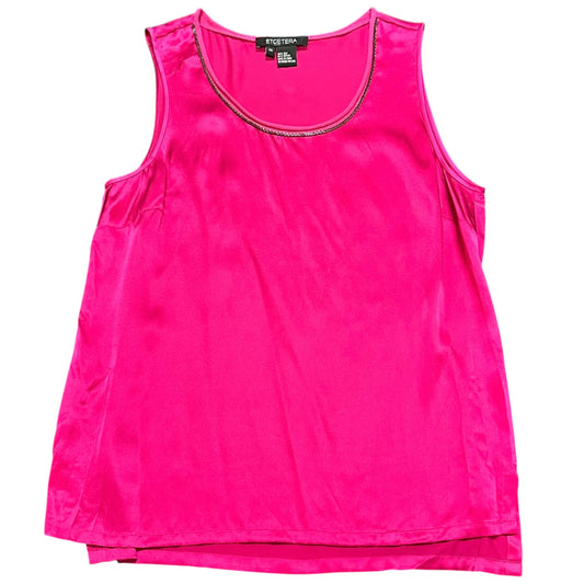 ETCETERA PINK 100% SILK BLOUSE 262 SZ 10