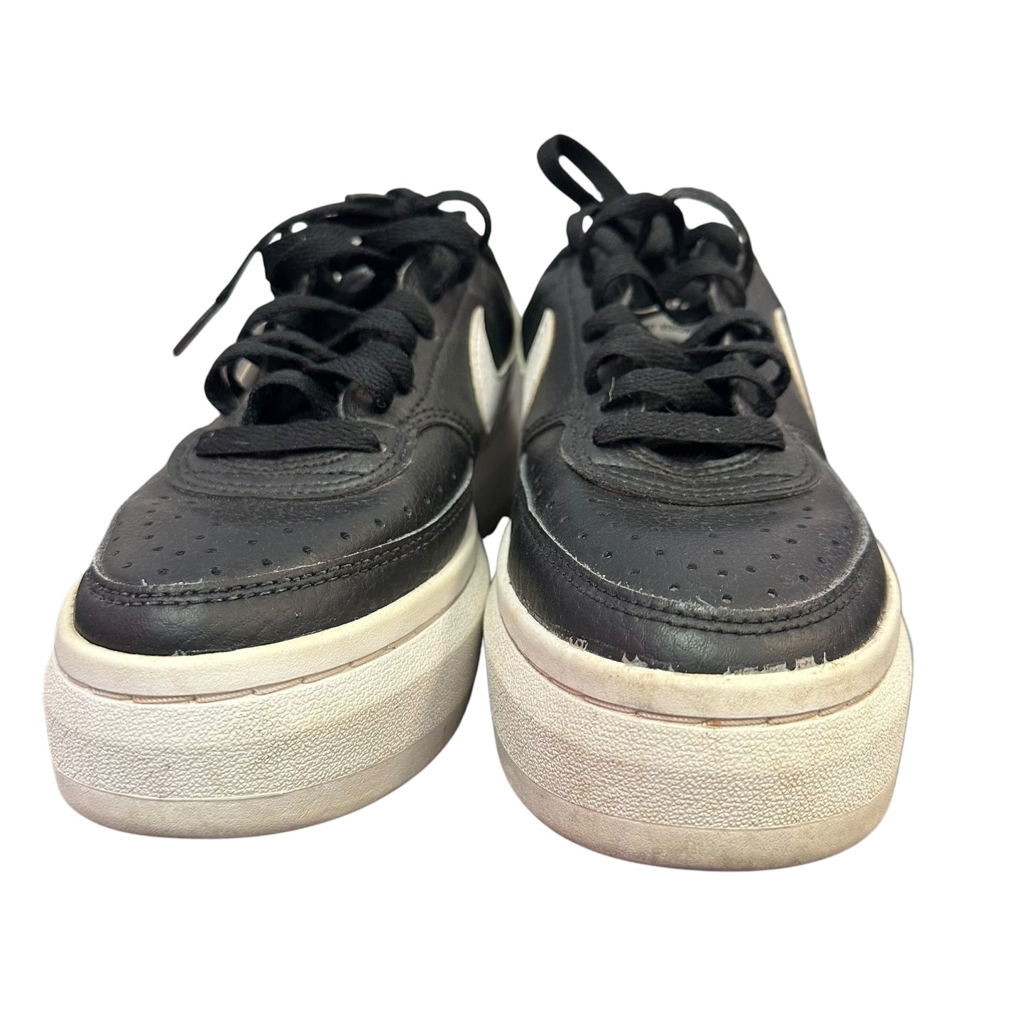 NIKE COURT VISION BLACK WHITE SNEAKERS SZ 7.5