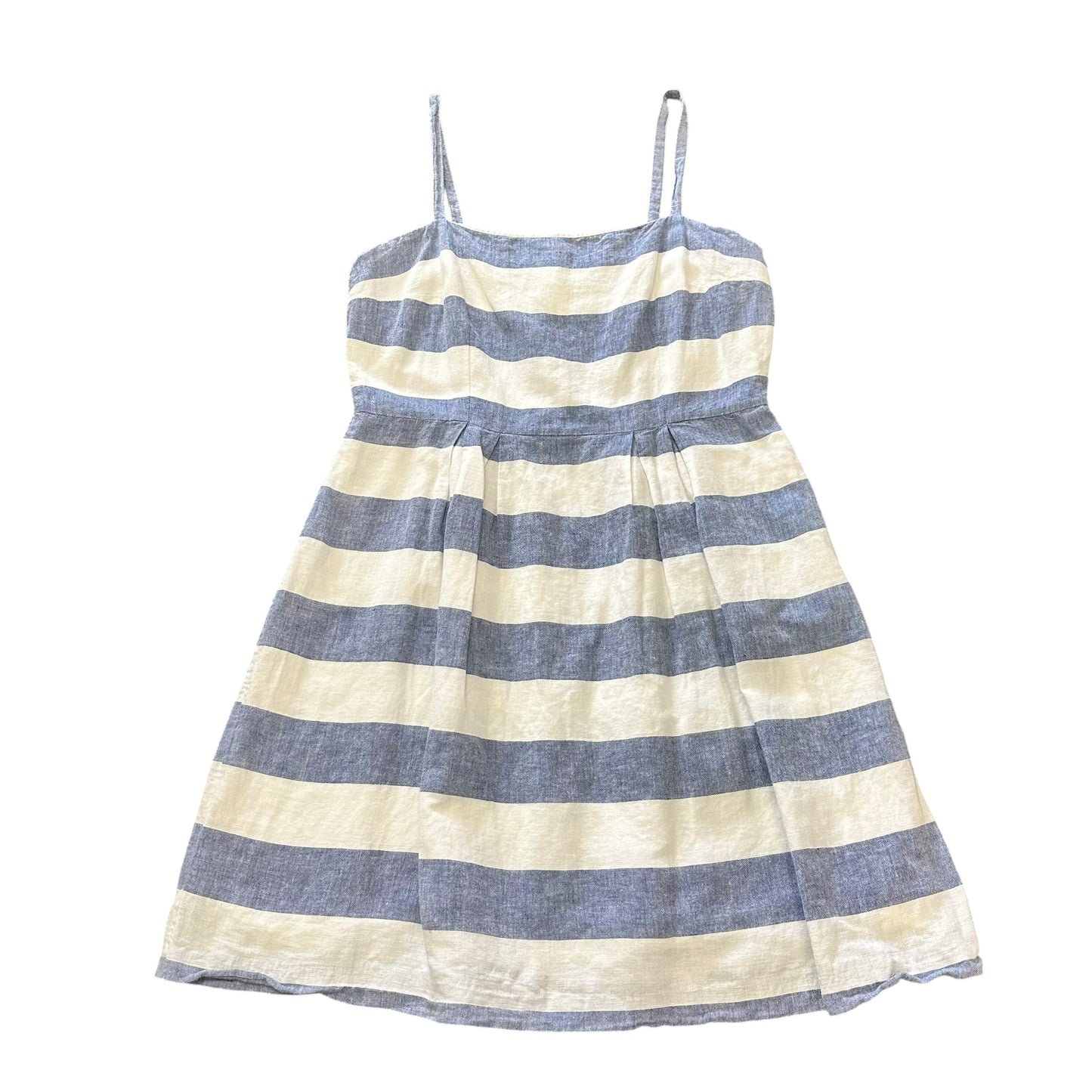 LOFT BLUE WHITE STRIPED SUN DRESS 100 SZ 4P