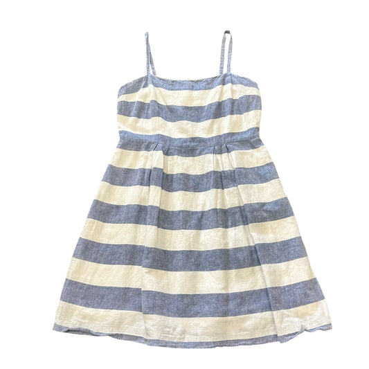 LOFT BLUE WHITE STRIPED SUN DRESS 100 SZ 4P