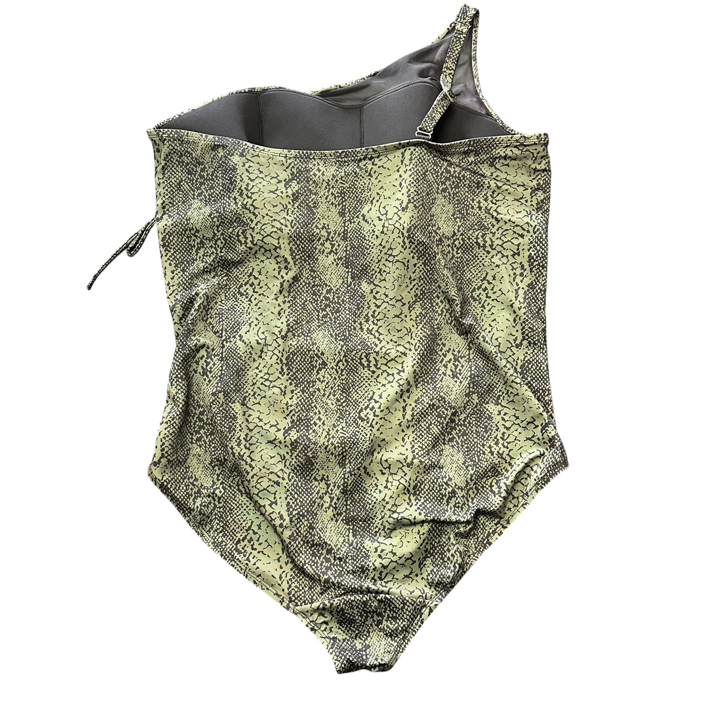 SWIM BY CACIQUE GREEN BLACK SWIMSUIT 100 SZ 24