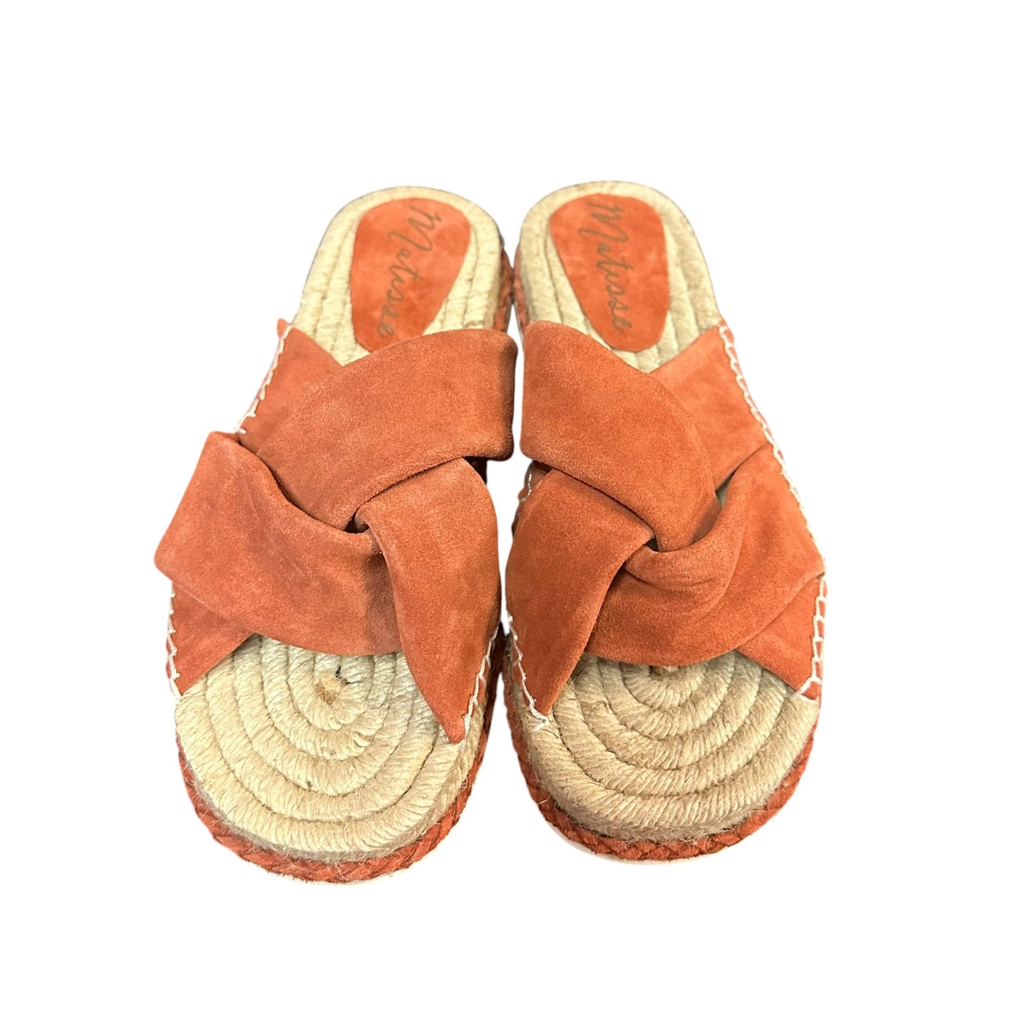 MATISSE CRUISE RUST LEATHER ESPADRILLE SANDALS 279 SZ 9