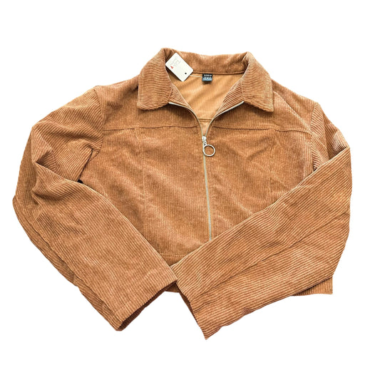 BROWN CROPPED JACKET 100 SMALL