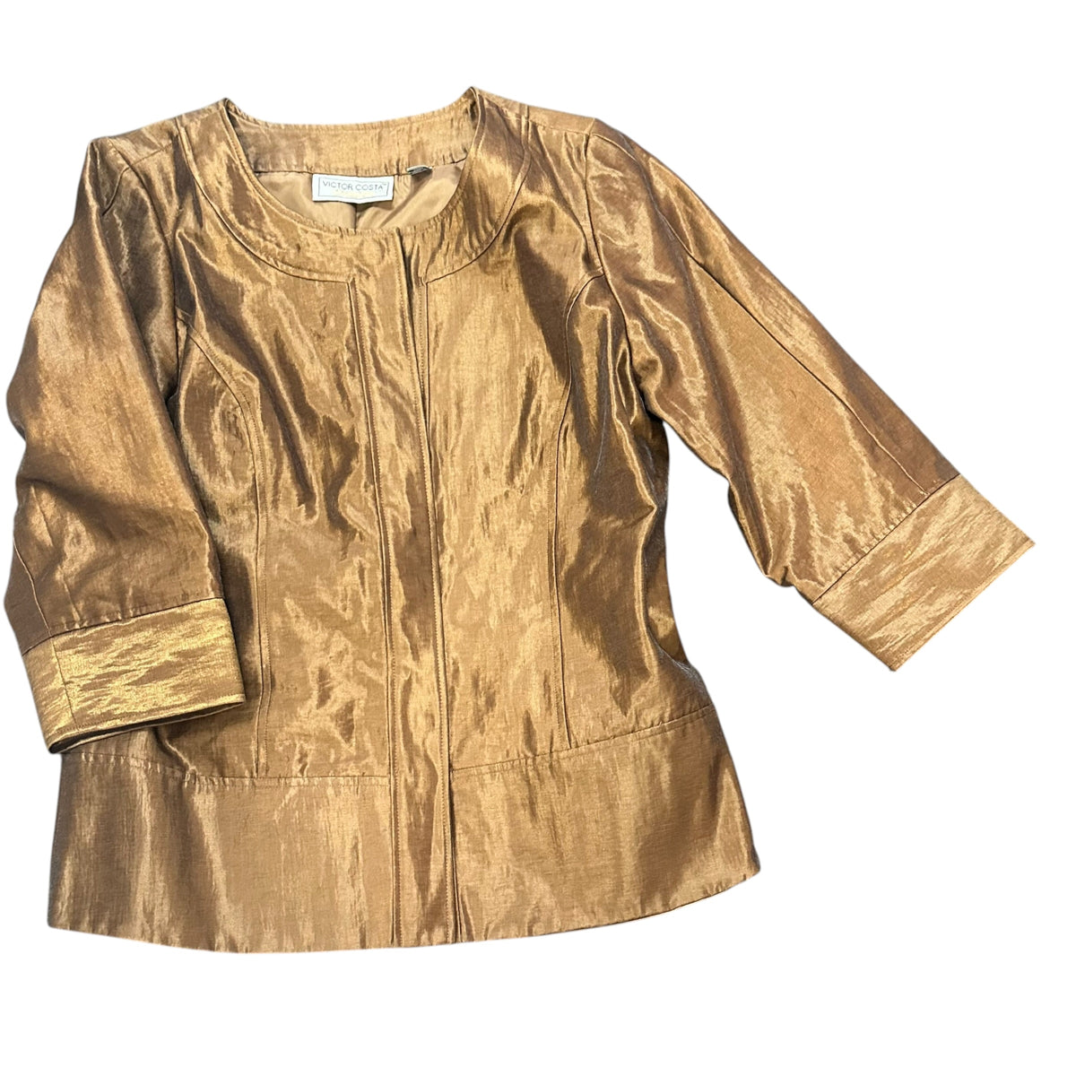 VICTOR COASTA OCCASION BROWN SHIMMER JACKET 100 SMALL