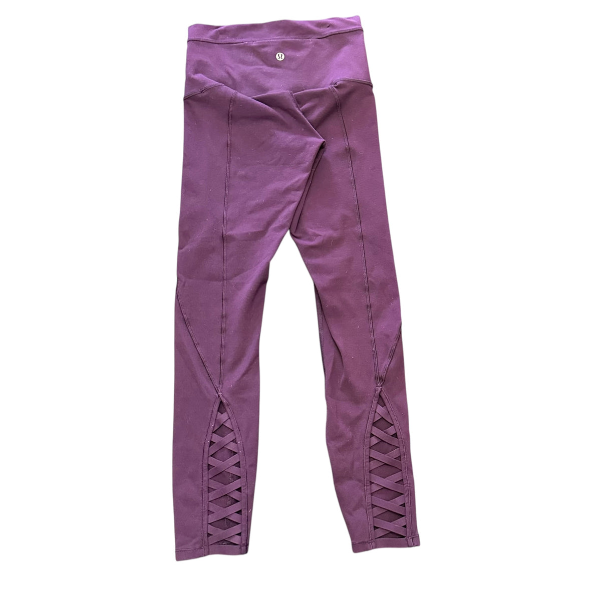 LULULEMON PURPLE ATHLETIC LEGGINGS 100 SZ 4