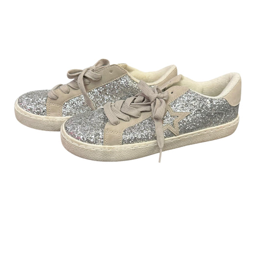NOBO SILVER GLITTER SNEAKERS 219 SZ 9