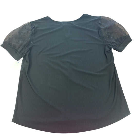 FLOWER & FEATHER BLACK BLOUSE 239 LARGE