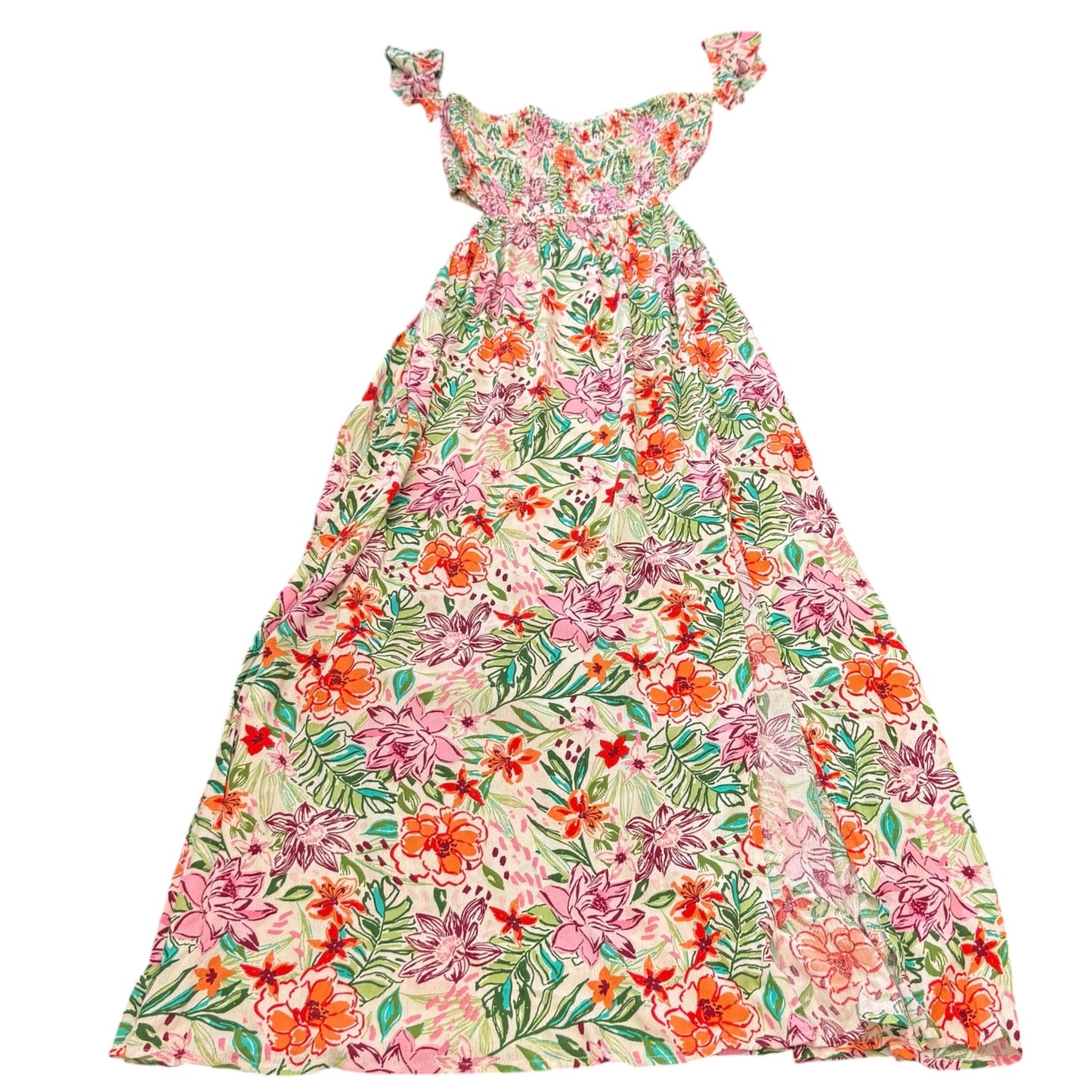 ALTAR'D STATE TROPICAL GAUZE MAXI DRESS NWT 100 LARGE
