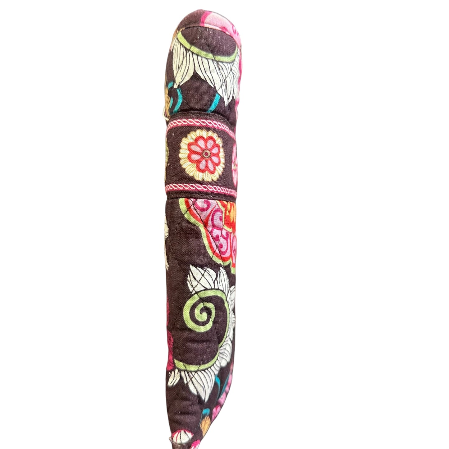 VERA BRADLEY BROWN FLORAL SUNGLASS CASE 258 EUC