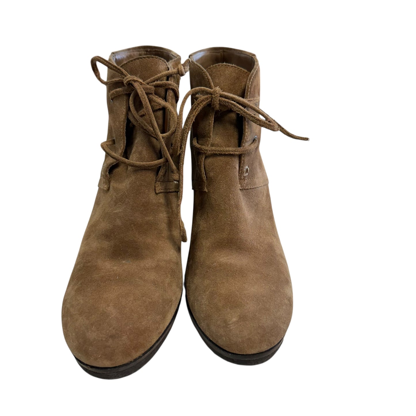 VIA SPIGA BROWN SUEDE LEATHER BOOTIES 219 SZ 9.5
