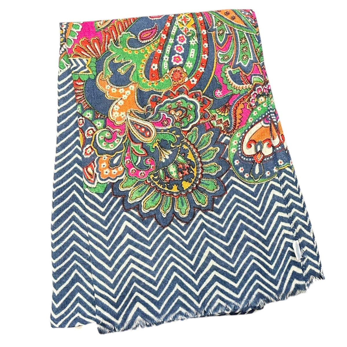 VERA BRADLEY PAISLEY CHEVRON 100% WOOL SCARF 249