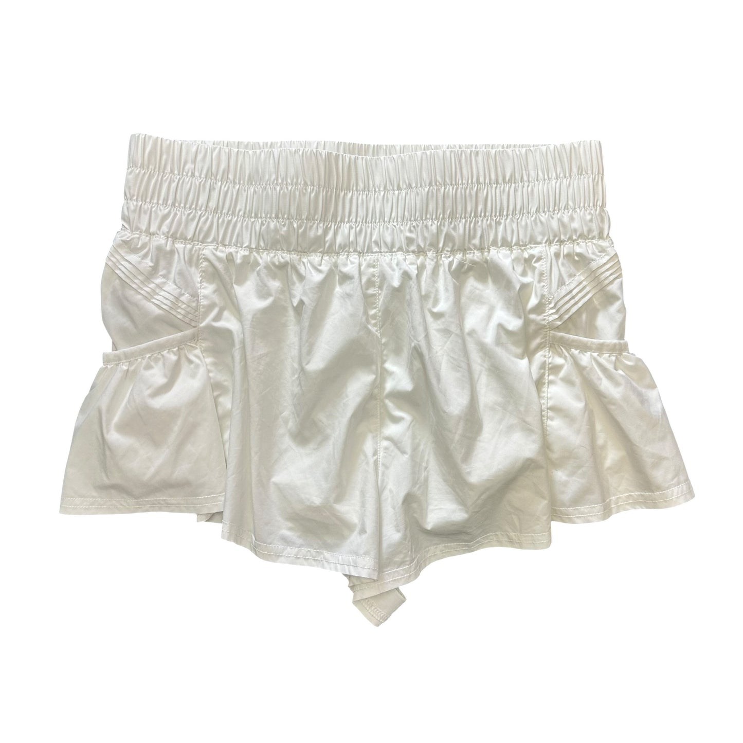 FREE PEOPLE MOVEMENT WHITE ATHLETIC SHORTS 84 SMALL