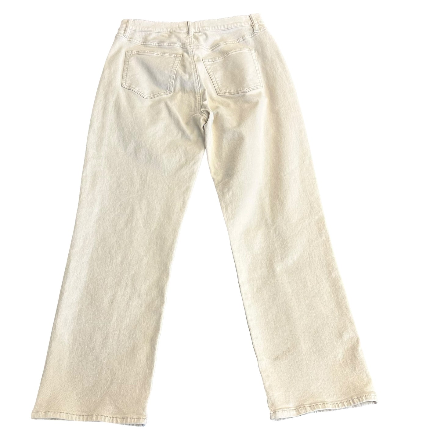 THE LOFT BEIGE THE STRAIGHT DENIM JEANS 38 SZ 4/27
