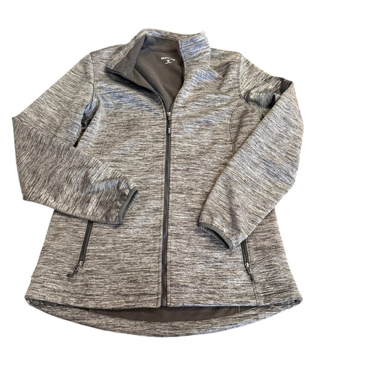 SPORT TEK BLACK WHITE FULL ZIP JACKET 143 MEDIUM