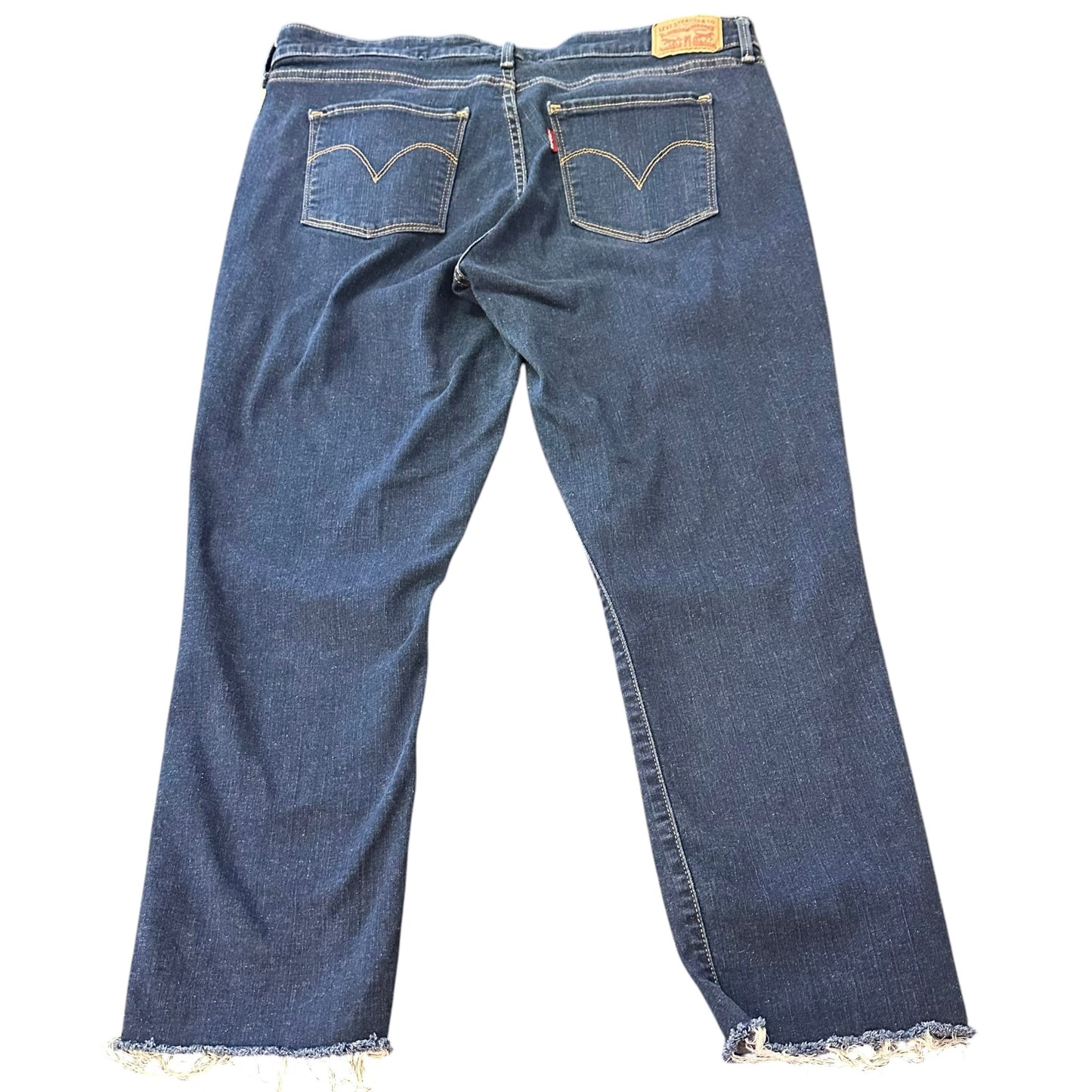 LEVIS DENIM BLUE JEANS CLASSIC MID RISE SKINNY 272 SZ 16