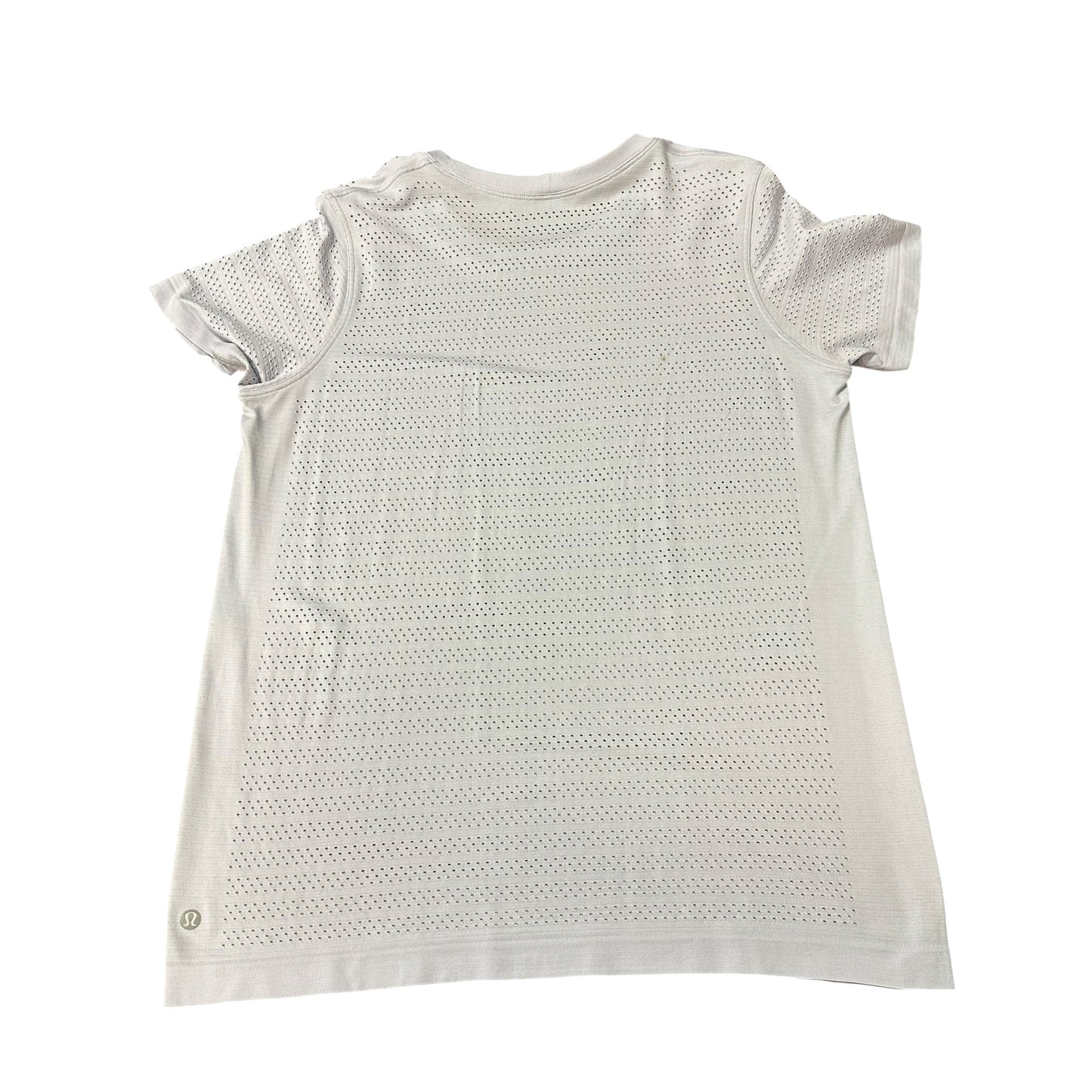 LULULEMON BREEZE BY SHORT SLEEVE TOP 62 SOFT LILAC COLOR SZ 10
