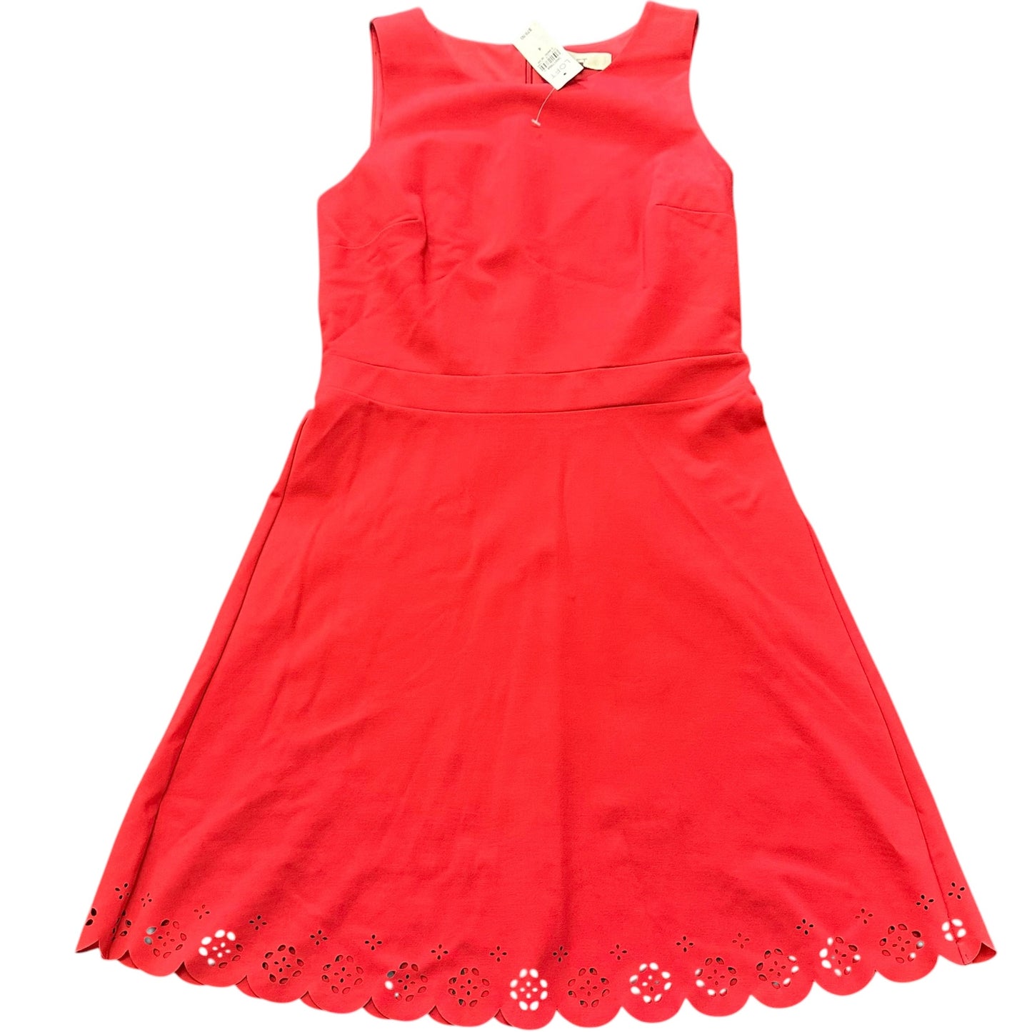 LOFT SALMON FIT FLARE DRESS NWT 190 SZ 4