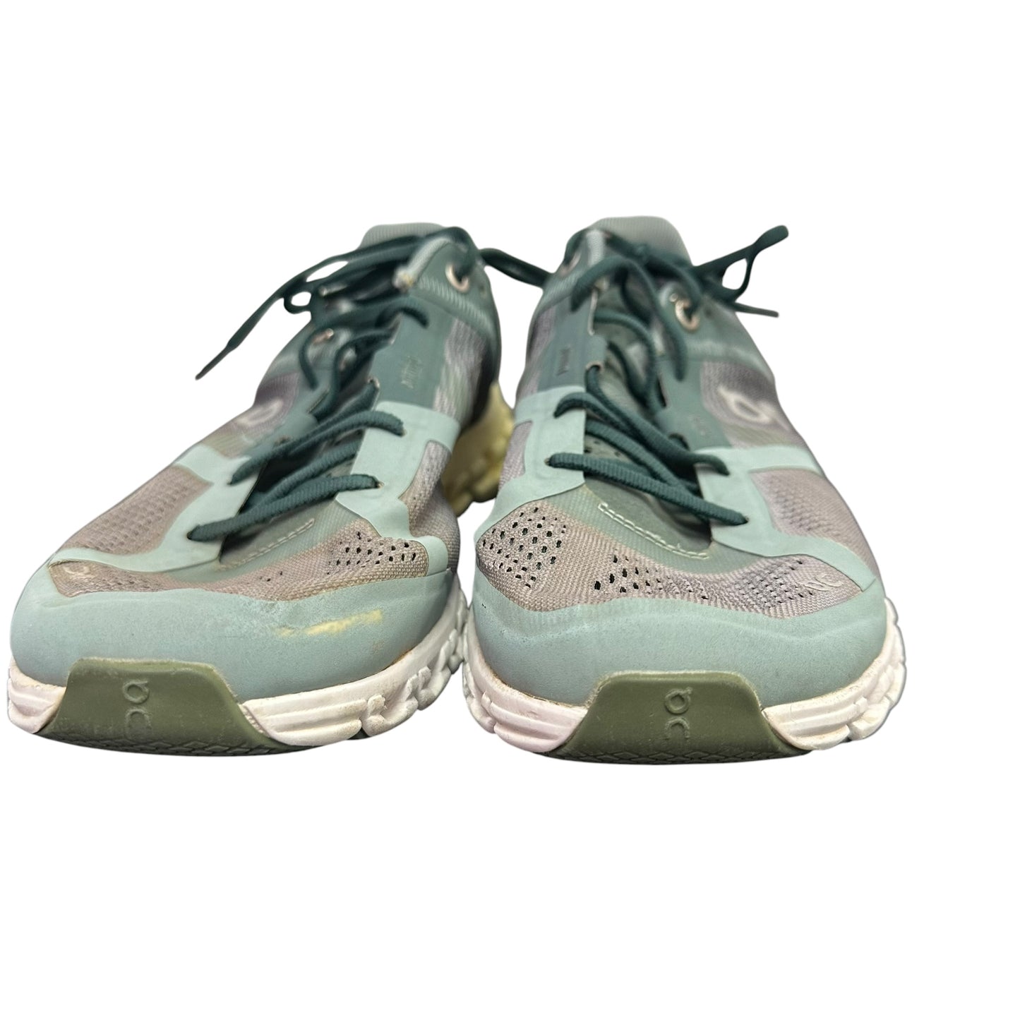 ON CLOUD GREEN LACE UP SNEAKERS 246 SZ 7.5