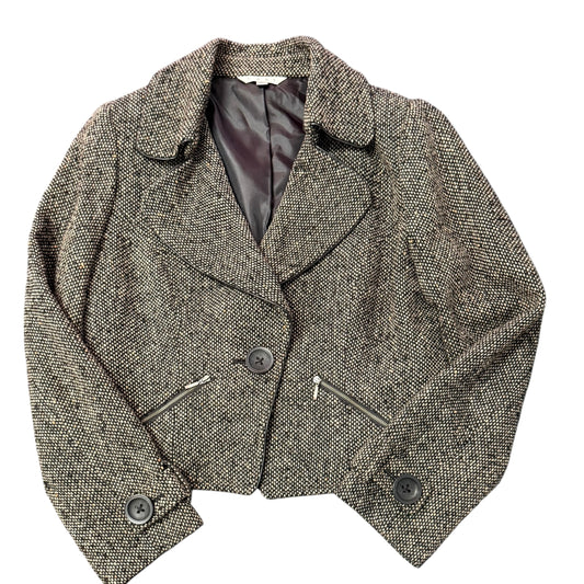 CABI TWEED WOOL BLEND MOTO JACKET 249 SMALL