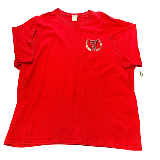 GILDEN ULTRA COTTON RED TEXAS TECH T-SHIRT 84 3X