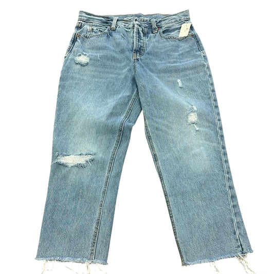 OLD NAVY HIGH RISE SLOUCHY STRAIGHT BLUE JEANS 124 SZ 6