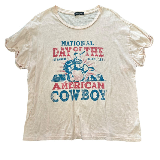 ZUTTER PEACH COWBOY TSHIRT 84 MEDIUM