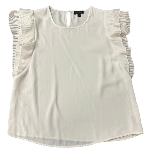 GOLDRAY WHITE SEMI SHEER BLOUSE 100 SMALL