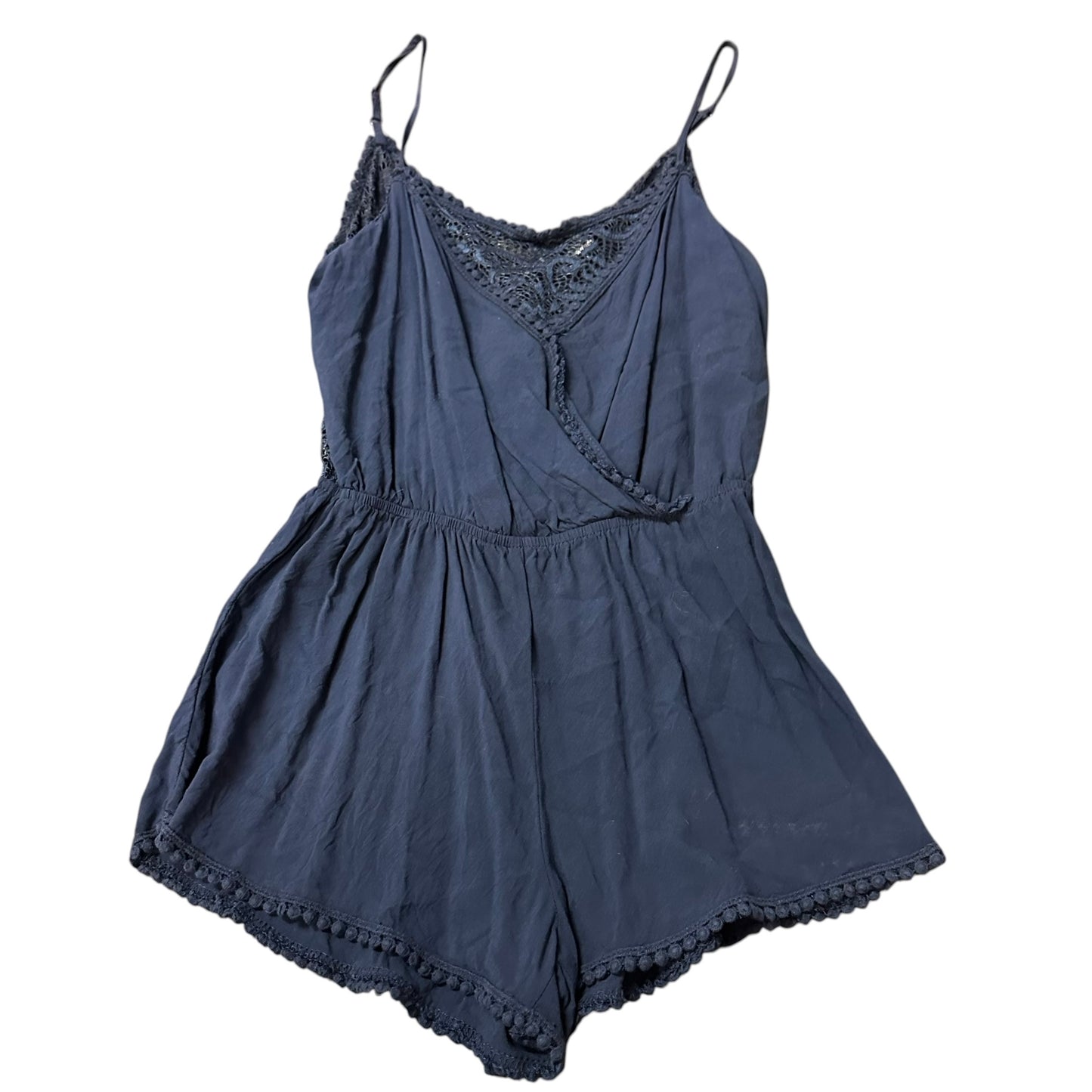 AMBIANCE NAVY LACE ROMPER 82 LARGE