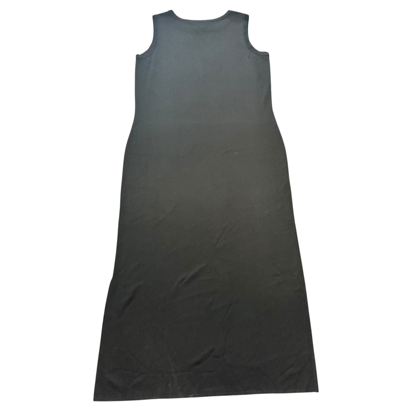 MING WANG BLACK KNIT SLEEVELESS DRESS 251 MEDIUM