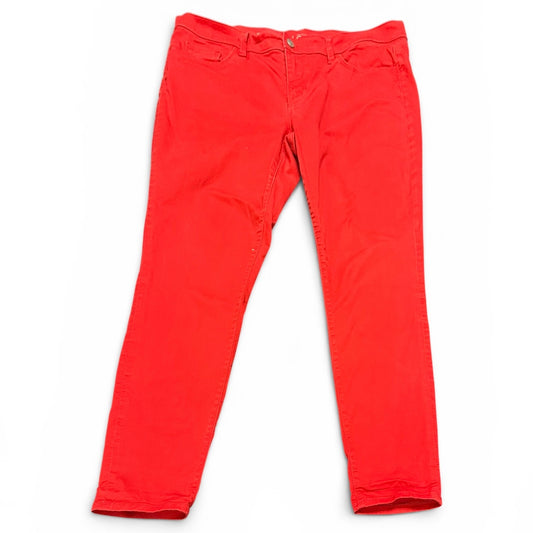 LOFT MODERN SKINNY RED PANTS 164 SZ 32/14
