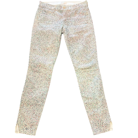 MOTHER BEIGE MULTICOLOR PAINTED JEANS 213 SIZE 2/26