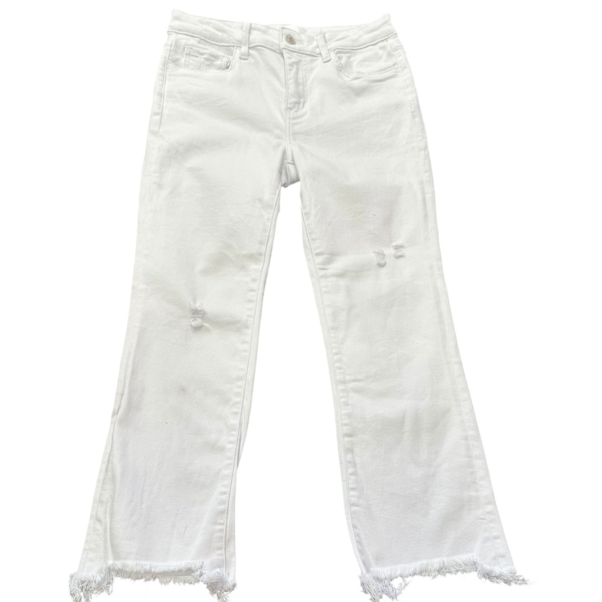 VERVET WHITE DENIM JEANS HIGH RISE CROP ANKLE STRAIGHT 238 SZ 6/28